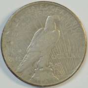 Rare key date 1934-S Peace Silver Dollar. Sharp