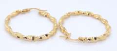 Fantastic 18kt Twisted Hoop Earrings