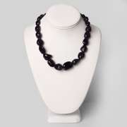 Rhodium Plated 450ctw Amethyst Necklace