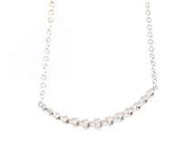 New Gabriel & Co Diamond Curved Bar Necklace