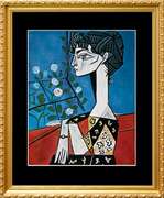 Pablo Picasso, Portrait of Jacqueline with Roses