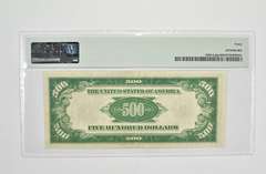 $500 1928 Chicago FR Note PMG 40 XF Fr#2200-Gdgs (GA Block) Dark Green