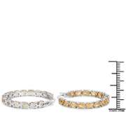 Plated Rhodium 4.80ctw Citrine Earrings