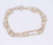 Vintage Sterling Silver Double Row Bracelet