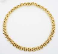 Popular Italian Made Panther Link Necklace
