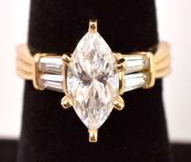 Marvelous CZ Ring in 14K Yellow Gold