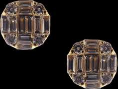 Classic 18kt Yellow Gold Diamond Studs