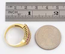 Fun 14k American Flag Ring