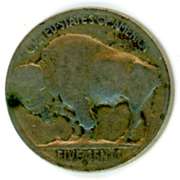 1921-S Buffalo Nickel with Restored Date