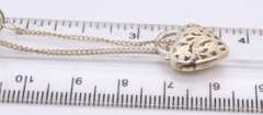 Vintage Sterling Silver Bracelet with Heart Shaped Locket Charm