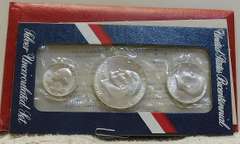 1976 Silver 3 pc Unc BiCen Set GEM