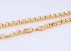 Chic 18kt Yellow Gold Fancy Link Chain Necklace