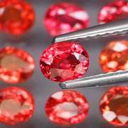 Brilliant 4.09ct fancy orange Songean Sapphire set