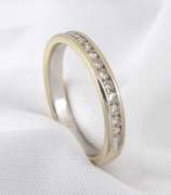 Practical 18k WG Channel Set Diamond Band