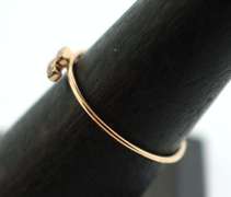 Sliding Double Pair Diamond 18k Rose Gold Ring