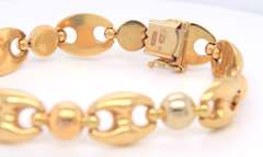 18kt  Gucci Style Link Bracelet