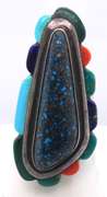 Vintage Sterling Silver Multi Turquoise Ring