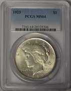 1923 Peace Dollar PCGS MS64