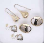 Group Lot of Vintage Sterling Silver Earrings