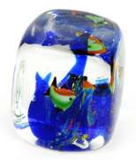 Vintage Murano Art Glass Sea Life Paperweight
