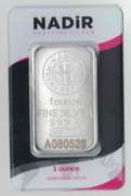 Nadir Metal Rafineri 1 oz .999 Silver Bars