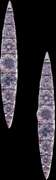 Sharp 18k White Gold Diamond Set Earrings