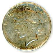 1927 Peace Silver Dollar