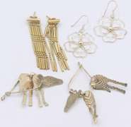 Lot of 3 Vintage Sterling Silver Dangle Earrings