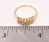 Elegant Anniversary Style Diamond Ring in 14K Yellow Gold