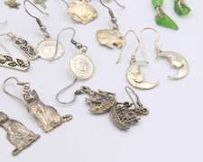 Big Group Lot of Vintage Sterling Silver Earrings