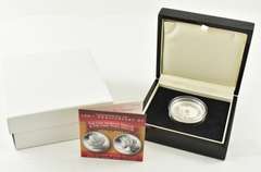 2021 Morgan & Peace Dollar 100th Anniv Commem. 2 Oz Silver UHR Pf OGP