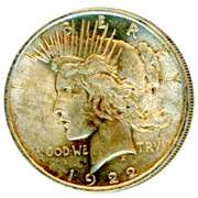 1922 Peace Silver Dollar
