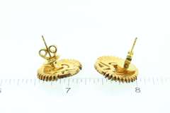 Byzantine Diamond Earrings with Gold Plated Silver