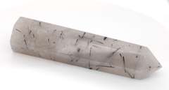 Tourmalinated Quartz Wand Obelisk Point