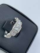 CERTIFIED NEIL LANE 14K WHITE GOLD AND DIAMOND RING