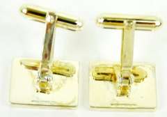 Vintage Sterling Gemstone Cuff Links