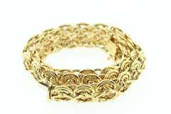 Intricate Handmade Italian 14k Gold Necklace