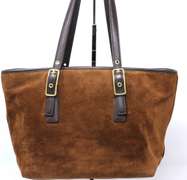 Small Suede Chocolate Bucket Bag