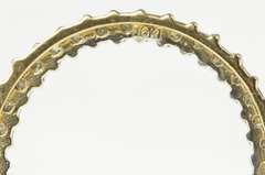 10K Yellow Gold 1.02 Ctw Diamond Round Circle Statement Pendant