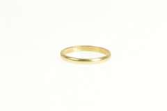 14K Yellow Gold Classic Simple 2.0mm Wedding Band Ring