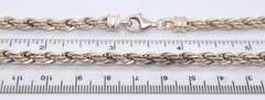 Vintage Sterling Silver Rope Chain Necklace