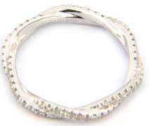 Gabriel & Co White Gold Pave Diamond Twisted Eternity Band