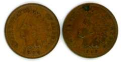 1897 and 1909 Indian Head Cents