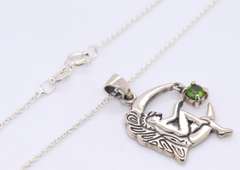 Vintage Sterling Silver Pendant on Chain