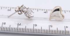 Group Lot of 925 Sterling Silver Cubic Zirconia Earrings