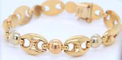 18kt  Gucci Style Link Bracelet