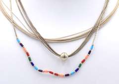 Group Lot of 3 Vintage Sterling Silver Necklaces
