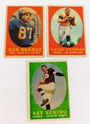 3 Topps 1958 Football Cards