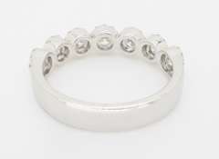 5 Stone Diamond Halo Band