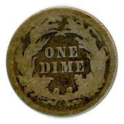 1891 Liberty Seated Dime